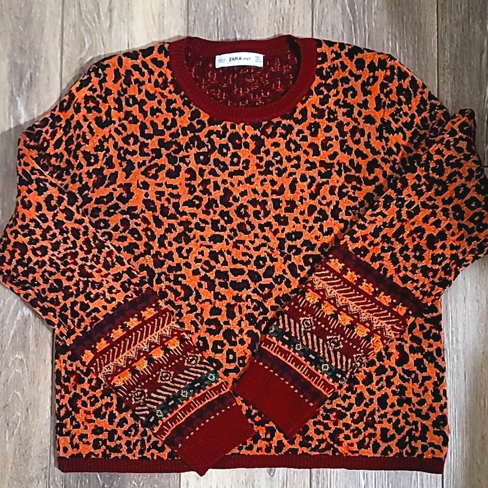 Zara knit crop sweater